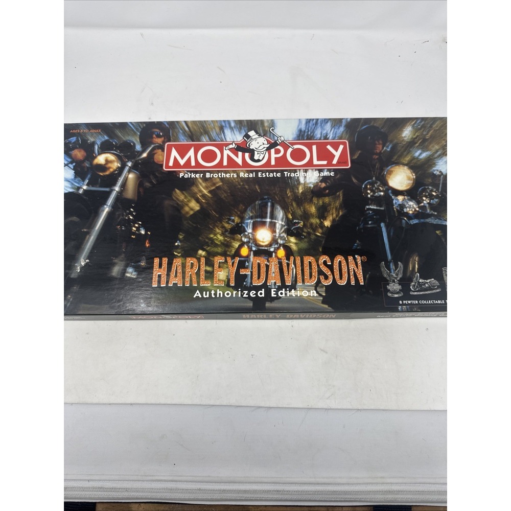 Vintage Harleyt Davidson Monopoly - 1997 Authorized Monopoly Game - COMPLETE